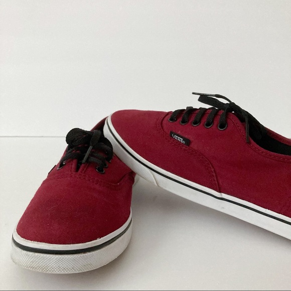 Vans Lo Pro Skate Shoes Size 8.5 Burgundy - Picture 6 of 8